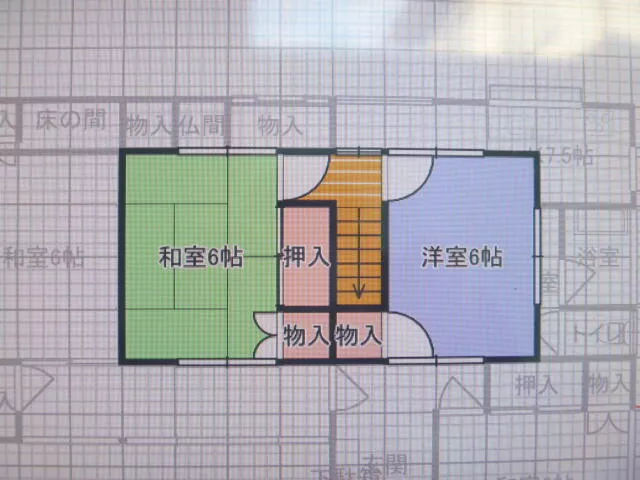Ueda City, Higashi-Uchi (Shimonosato Station), 2-story building, 5K
