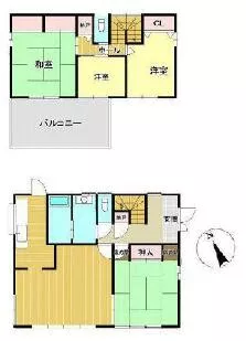Chiba City, Midori Ward, Daizenno Town (Honda Station) 2-story building 4LDK