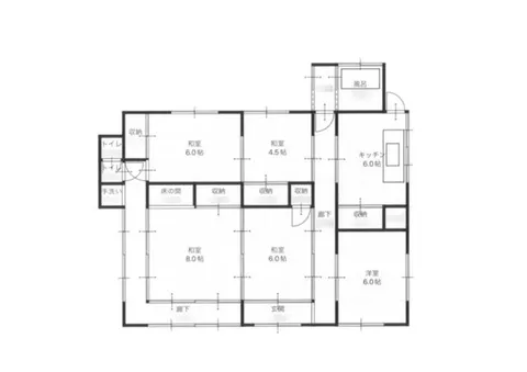 Mitoyo City, Takase Town, Kamikatsuma (Takase Station) Single-story building 5DK - Image 2