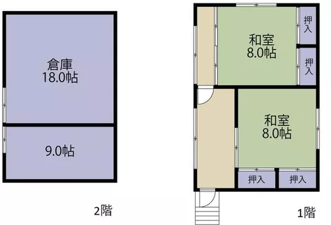 Tamura City, Takine-machi, Sugaya, Aza Tateishi (Sugaya Station) Single-story building 9K