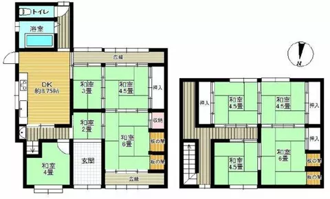Yamato Takada City, Sanwa Town (Takada Station), 2-story, 9DK