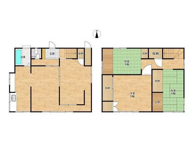 ◆All rooms have storage space◆Attic◆Express train stop◆Immediate handover available◆Old folk house style◆Two-story◆