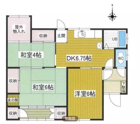 Ama City, Shippou Town, Ifuku Kawahara (Kanie Station), single-story building, 3DK - Image 2