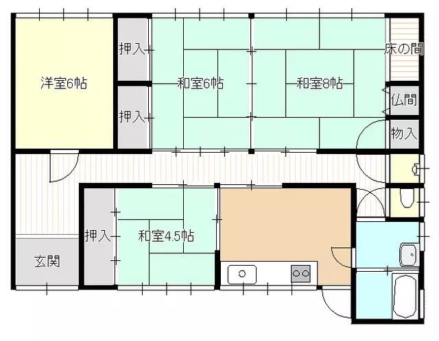 Shobara City, Kadota Town, single-story building, 4DK