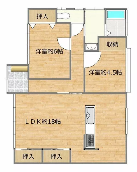 Asakura District Chikuzen Town Shinmachi (Amagi Station) Single-story building 2LDK - Image 2