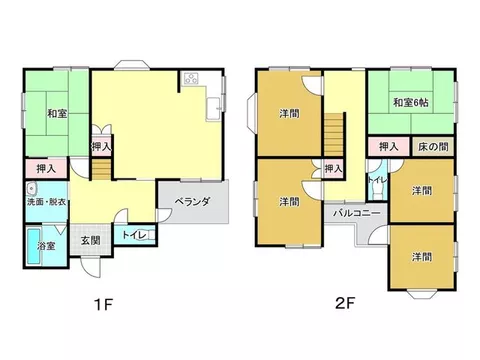 Spacious 6LDK in the Manyaya area! 4.5 million yen two-story used house