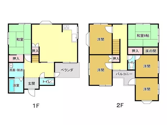 Spacious 6LDK in the Manyaya area! 4.5 million yen two-story used house