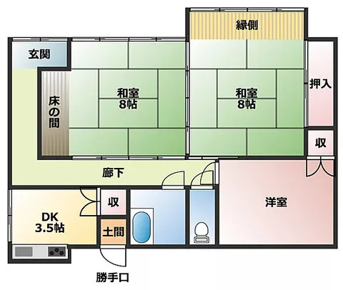 Used single-family home Takuma Town Ōhama compact single-story house on a peninsula