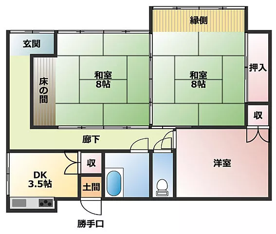 Used single-family home Takuma Town Ōhama compact single-story house on a peninsula