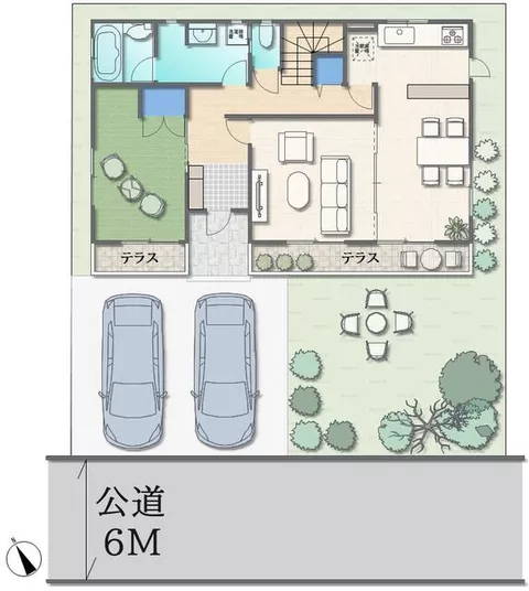 Natori City, Sogodai 2-chome (Nagamachi Station) 2-story building 4LDK