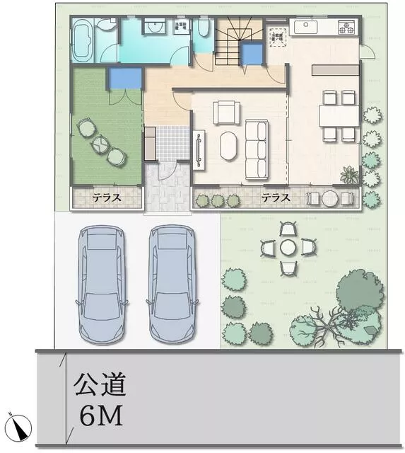 Natori City, Sogodai 2-chome (Nagamachi Station) 2-story building 4LDK