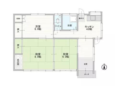 "A garden and sky, enjoying the rural landscape in the living room. A single-story house on a 100-tsubo lot." - Image 2