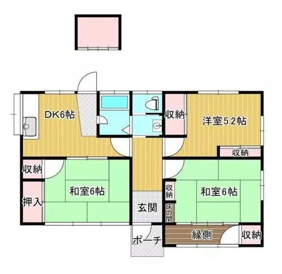 Hokukatsuragi-gun Oji Town Honmachi 4-chome (Hatakeda Station) single-story building 3DK