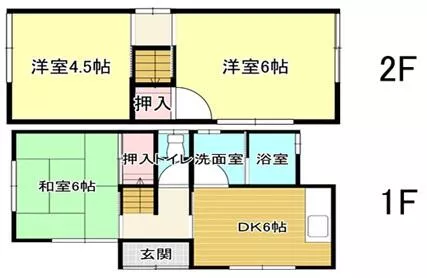 Himeji City, Yumesaki Town Maenosho (Fukuzaki Station) 2-story 4DK
