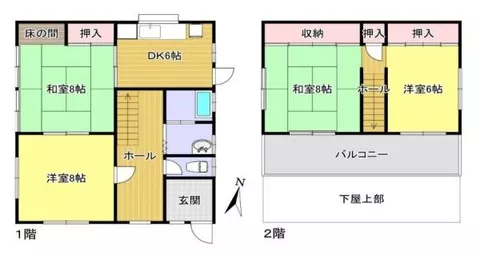 Yamato Koriyama City, Yatayama-cho (Yamato Koizumi Station) 2-story building 4DK