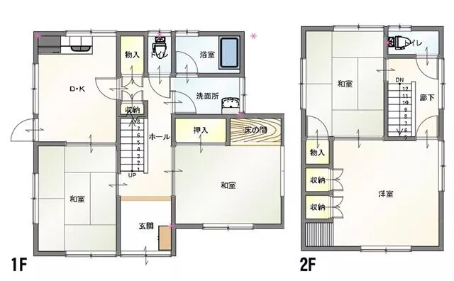 Kure City, Yakeyama Chuo 6-chome 2-story 4DK