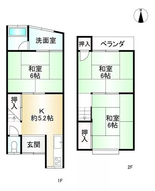 Fushimi Ward, Kyoto City, Ishida Uchizato Town (Ishida Station), 2-story, 3K