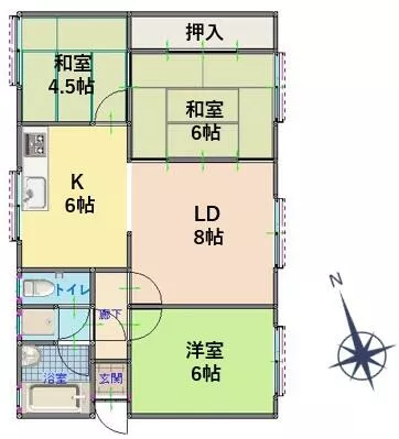 Yamagishi 4 Chome, Morioka City (Yamagishi Station) 1-story 3LDK