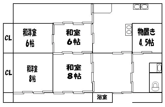 Ichinomiya City, Kiso River-cho Kuroda Aza Nishimachi Minami (Shin Kiso River Station) 2-story 4DK