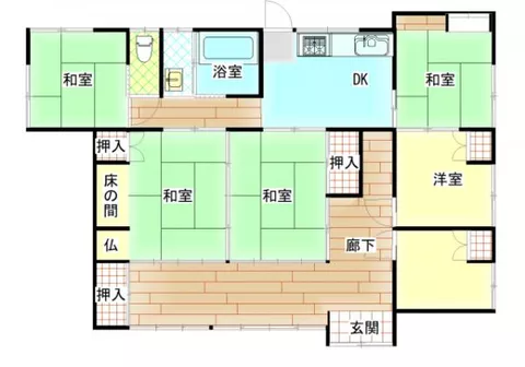 Miyakonojō City, Imamachi (Isoichi Station) Single-story building 6DK