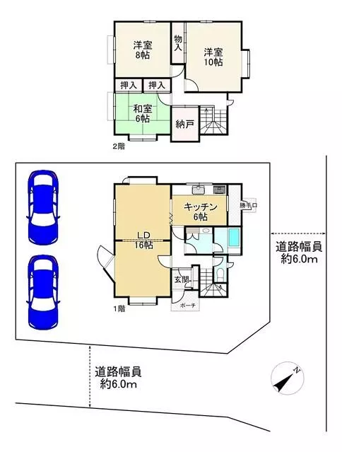 Kōnan City, Bodai-ji Nishi 6-chōme (Yasu Station) 2-story 3SLDK