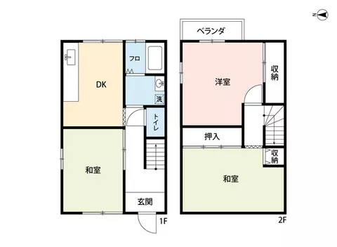 Takarazuka City, Minami Hibari Gaoka 3-chome (Yamamoto Station) 2-story 3DK
