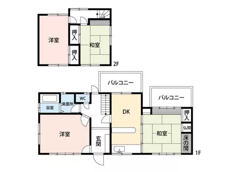 Toyono County, Toyono Town, Kofuudai 1-chome (Kofuudai Station), 2-story, 4DK
