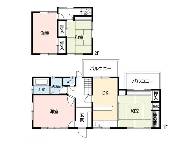 Toyono County, Toyono Town, Kofuudai 1-chome (Kofuudai Station), 2-story, 4DK