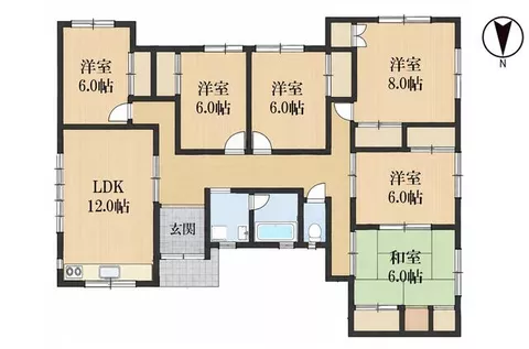 Akita City, Araya Kotobuki Town, single-story, 6LDK