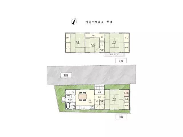 ◇ 9-minute walk from Meitetsu Nagoya Main Line "Sugaguchi" Station! ◆ 4DK with storage in all rooms!