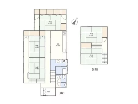 A 5DK detached house in Saito-go with good interior condition! Within a 10-minute walk to elementary school and supermarket.