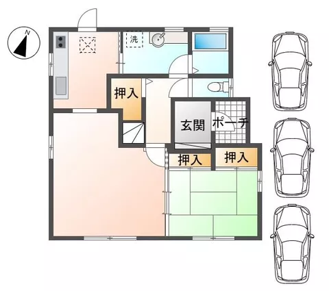Shizuoka City, Aoi Ward, Kita 3-chome, two-story building, 4SLDK