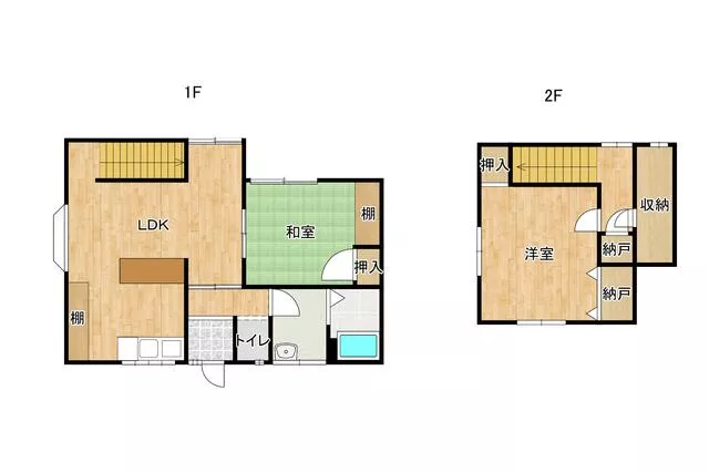 Otsuki City, Nakahakari Town (Hakahari Station) 2-story building 2DK