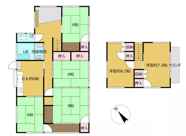 Yatsushiro City, Myoken Town (Yatsushiro Station), 2-story, 6DK