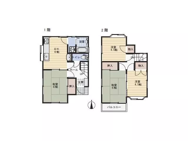 A 4DK with good sunlight from the south road, how about for your first home?