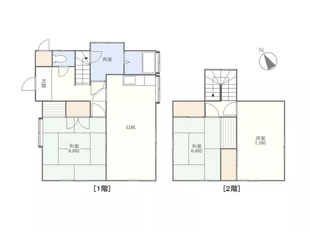 3 minutes on foot to Nishimachi Market bus stop! A detached property in Shimizucho close to supermarkets and convenience stores