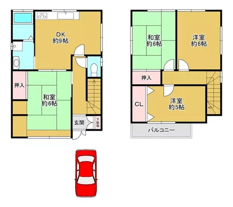 Yamato Koriyama City, Koizumi Town (Yamato Koizumi Station) 2-story building 4DK