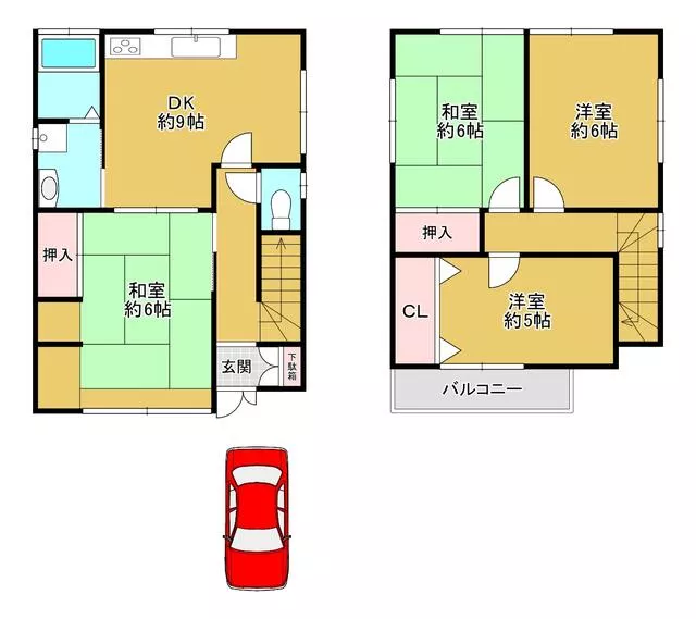 Yamato Koriyama City, Koizumi Town (Yamato Koizumi Station) 2-story building 4DK