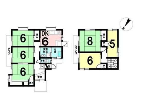 A used house on a northeast corner lot with a sense of openness! It also has good living convenience.