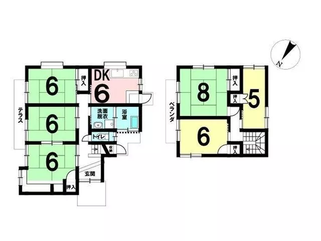 A used house on a northeast corner lot with a sense of openness! It also has good living convenience.