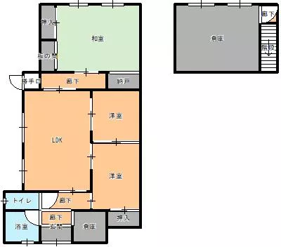 Kitakyushu City Moji Ward Oaza Hata Single-story building 3LDK