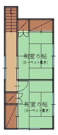 Odate City, Shimodayano, Yadano Michi Kita, 2-story, 5DK