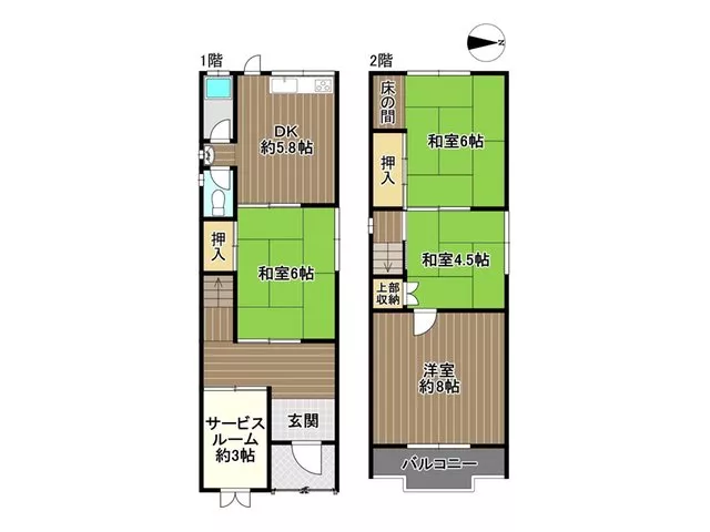 ◆10 minutes on foot to Hyotan-yama Station. A beautiful detached house in a well-equipped living environment.