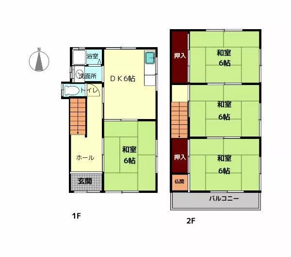 Kashihara City, Kuzumoto Town (Shin-Nokuchi Station) 2-story 4DK