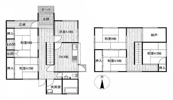 Sakurai City, Oaza Makinochi (Makuhara Station), 2-story, 6SDK