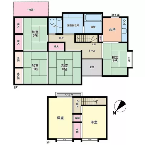 Nanao City Nakajima Town Kasashi (Noto Nakajima Station) 2-story 5DK