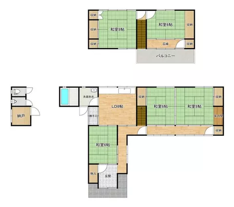 2-story, 5DK, Hisae, Nankoku City