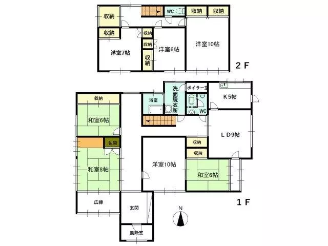 【Spacious 7LDK】Parking for 3 or more cars! There is also a garage!