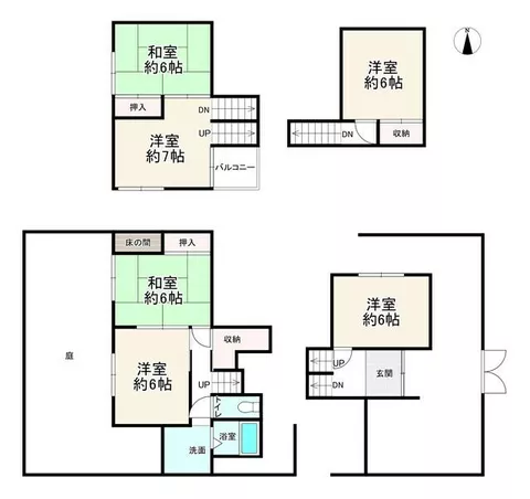 Tomigaoka 6-chome, Nara City (Gakuenmae Station) 2-story 5DK