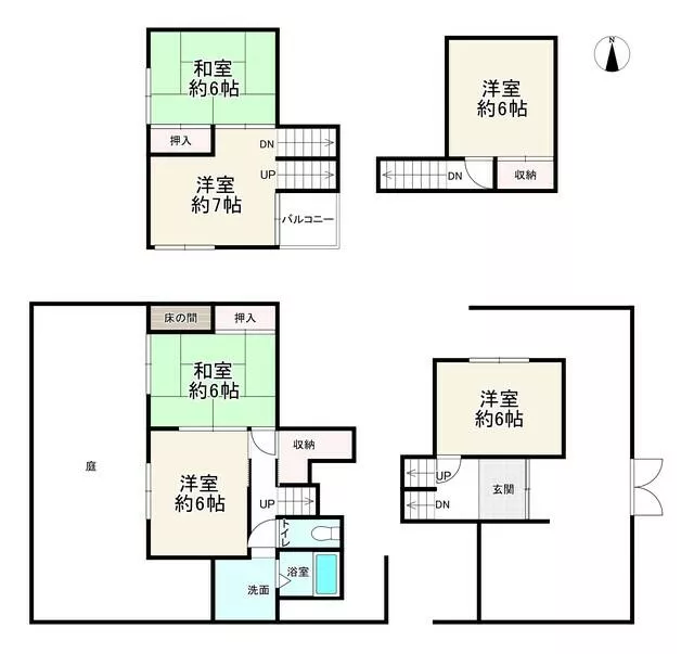 Tomigaoka 6-chome, Nara City (Gakuenmae Station) 2-story 5DK